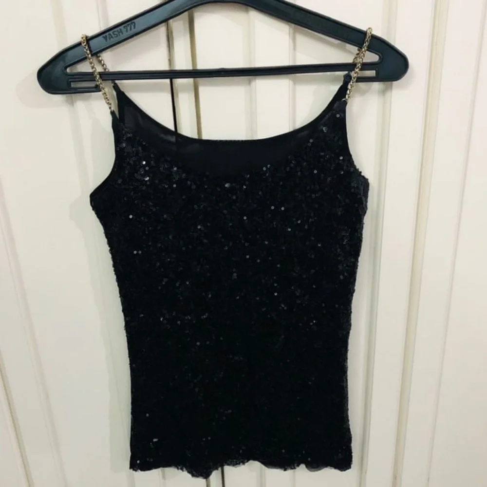 Black sequins top - Picture 1 of 6